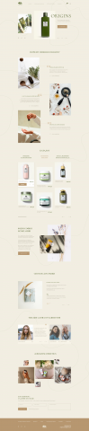 Landing Page для бренда натуральной косметики