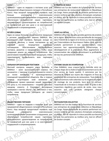 Перевод сайта (маркетинг) с русского на французский