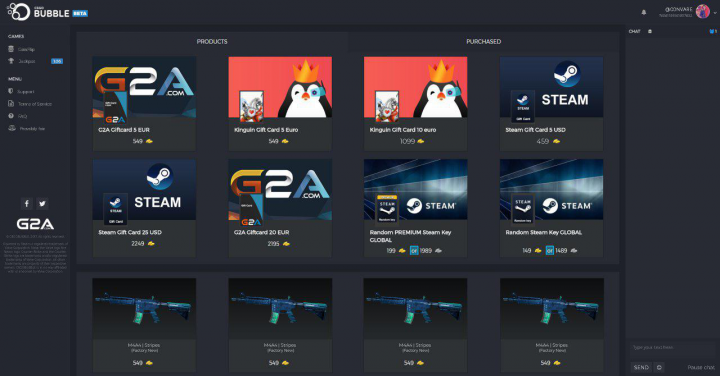 Concept csgo site / shop