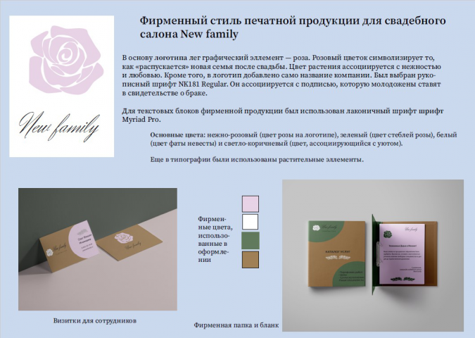 Фирменный стиль свадебного салона