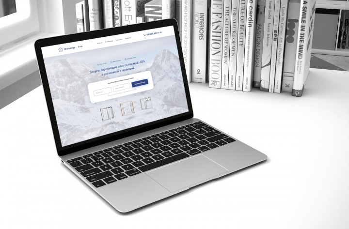 Дизайн первого экрана окон "Okomaniya"