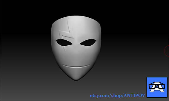 Hei Darker Than Black Mask STL and OBJ 3D PRINT
