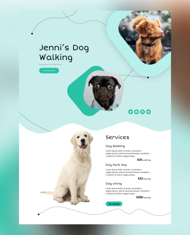 Jenni's dog walking