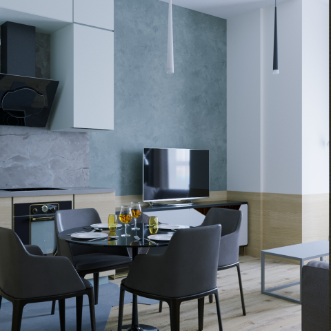 Квартира для одного в премиум-квартале Red Side