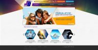 Дизайн сайта провайдера JD Group + полиграфия