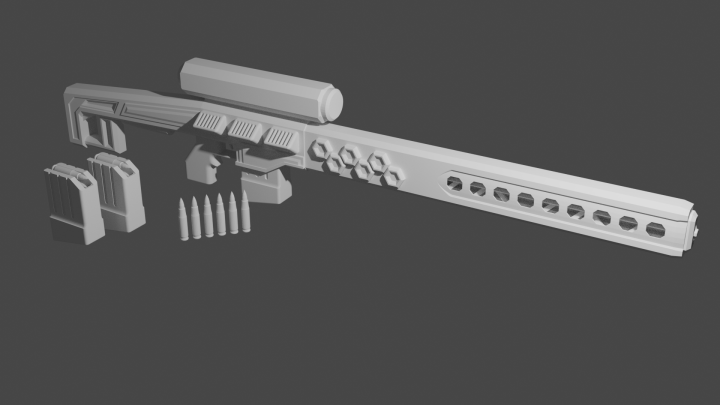 Sci-Fi Sniper Rifle