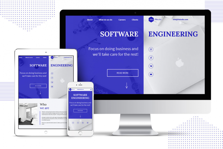 Адаптивный дизайн ITServiced