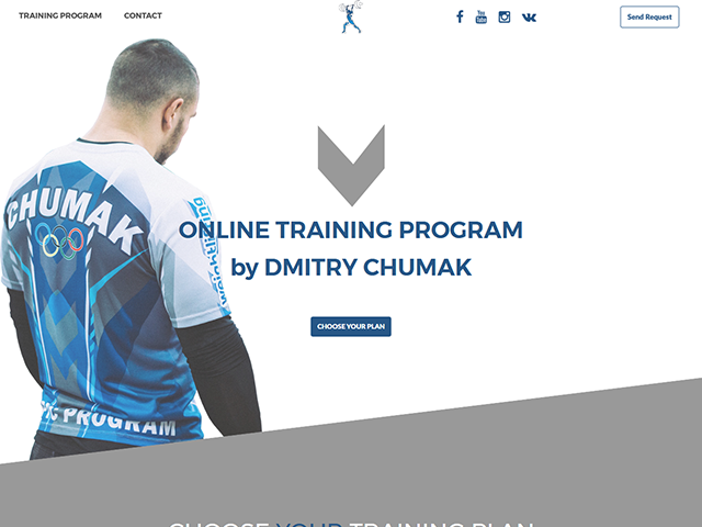 Лендинг для тренера