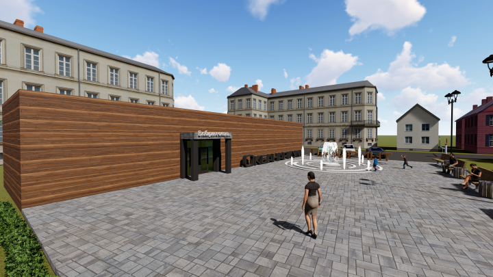 Входная группа подземного океанариума