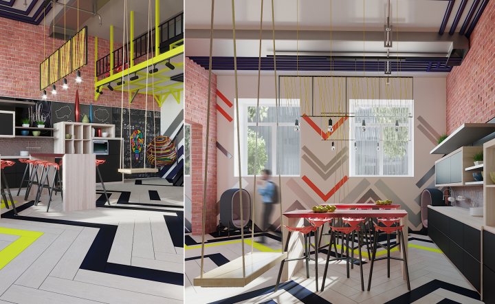 Разработка интерьера творческого коворкинга