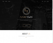 Адаптивный landing-page,с интересным визуальным эффектом.