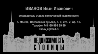 Визитка "Недвижимость Столицы"
