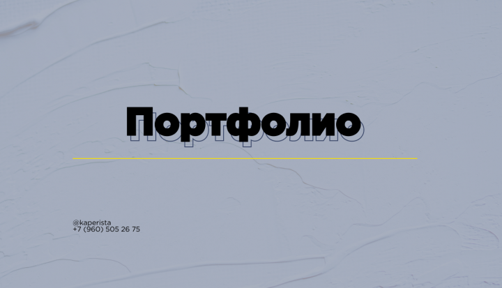 Портфолио