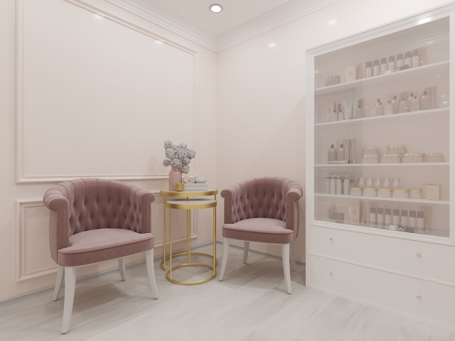 Дизайн интерьера и визуализация SPA салона 2