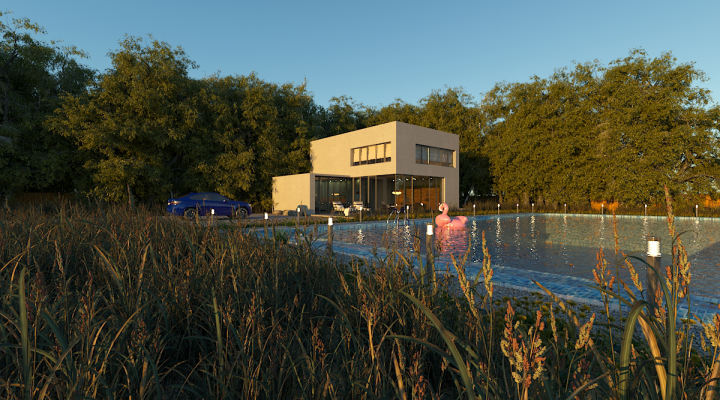 Визуализация экстерьера