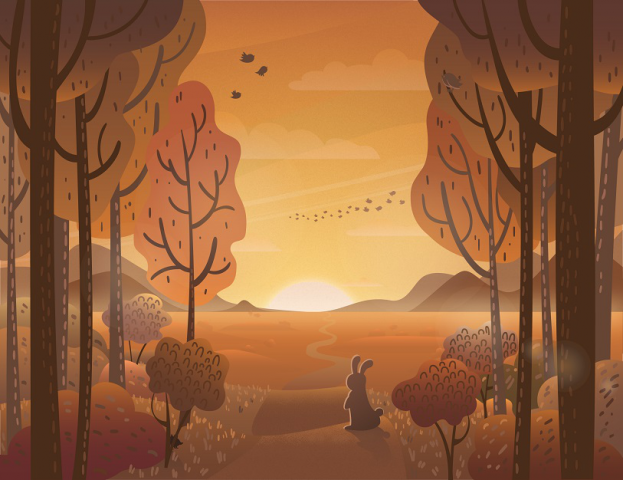 На краю леса