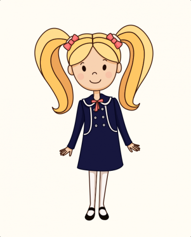 Девочка для детского обучающего центра