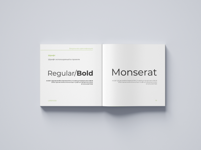 Верстка брендбук