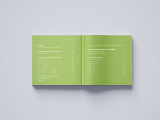 Верстка брендбук