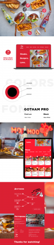 "MOO MOO Burgers" Landing page
