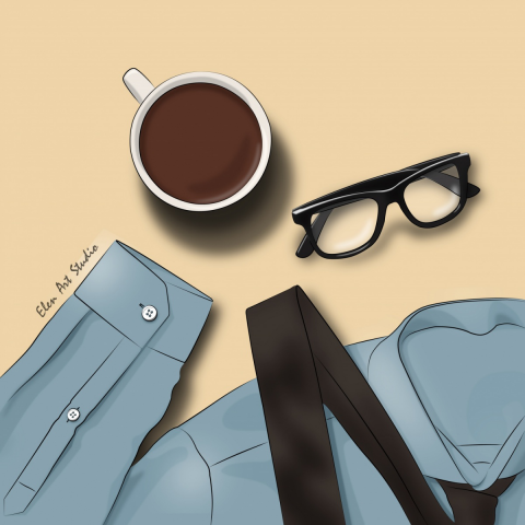 Иллюстрация к 23 февраля для социальной сети