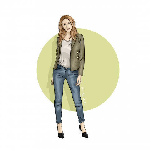 Арт-портрет в полный рост