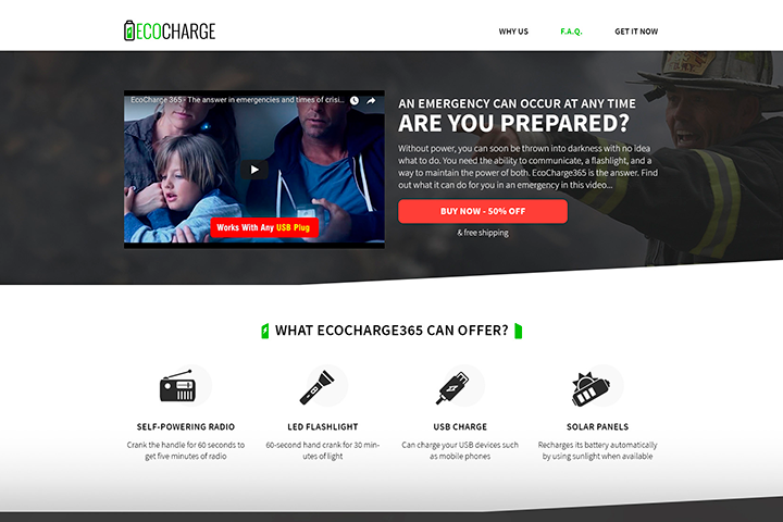 Landing Page "EcoCharge"