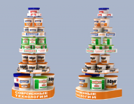 Торговый стенд для лакокрасочной продукции(вариант2)