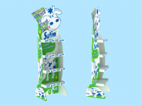 Вариант стойки для молочных пакетов Nestle