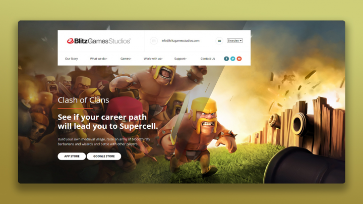 Игровой инфо-сайт "BlitzGamesStudio".