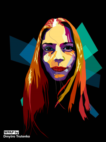 Фото в векторе. Стиль WPAP