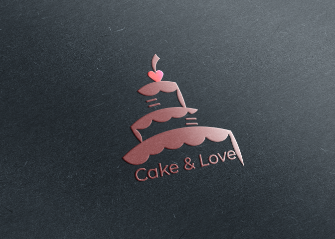 Логотип и визитная карточка для частного кондитера "Cake&Love"