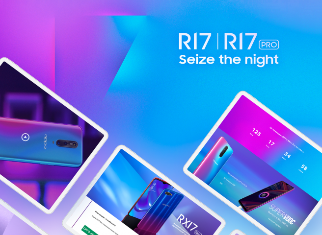 OPPO RX17 - Сайт рекламной компании