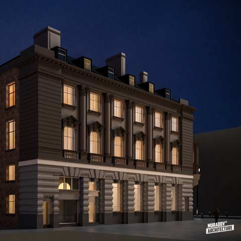 Реконструкция банка (Визуализация), Англия