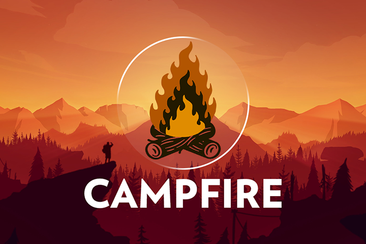Визитка антикафе CampFire