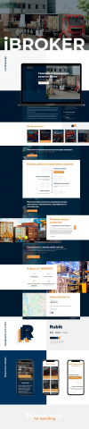 Landing page. Ibroker