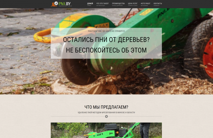 Разработка адаптивного сайта pni.by