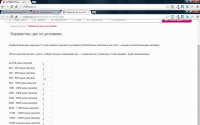 Корректор цен на сайте по множественным условиям