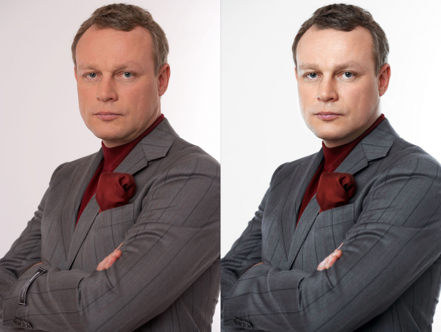 Ретушь мужского портрета