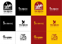 Варианты лого для мебельного салона "Трифон"