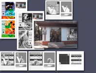 Оформление витрины и вывеска магазина «Виктория»