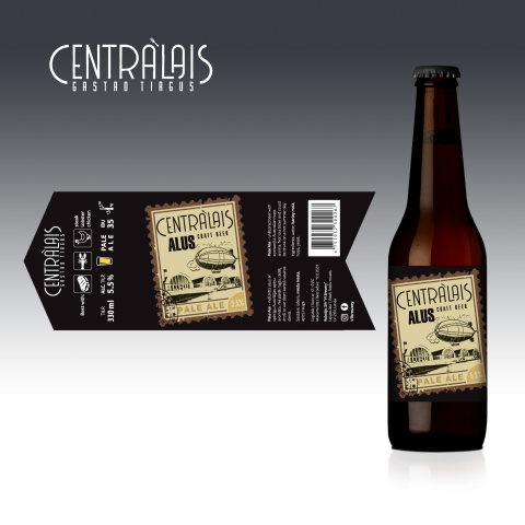 Этикетка фирменного пива для гастробара (Рига)