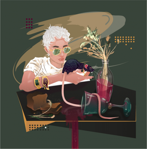 Векторная иллюстрация для книги