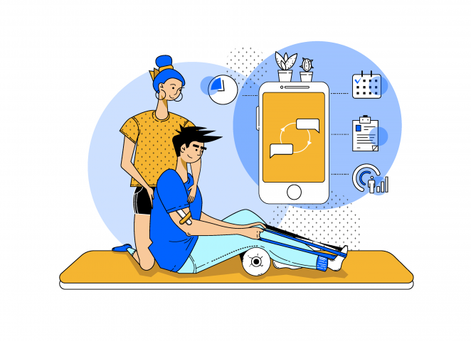 Иллюстрация для главного экрана сервиса