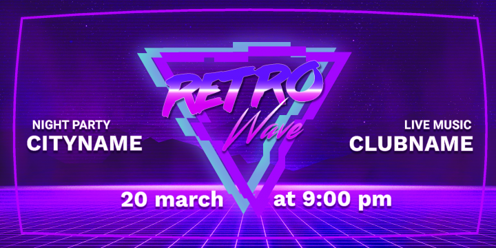 Флаер для приглашения в клуб на концерт