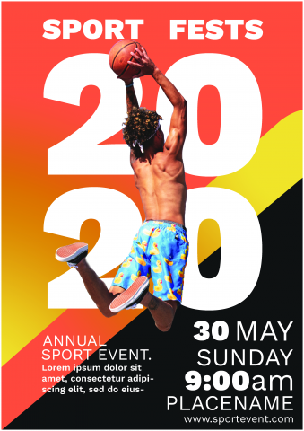 Баннер на тему "Реклама спортивного события"