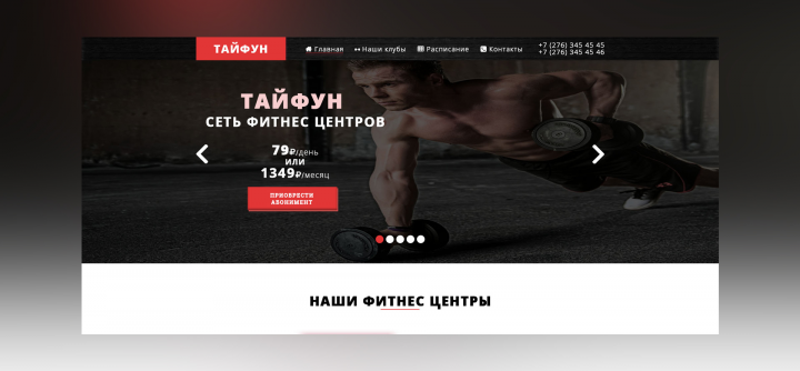 Сеть фитнес центров "Тайфун"