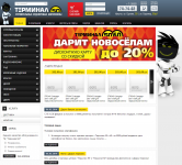 Сайт сети торговых центров "Терминал"