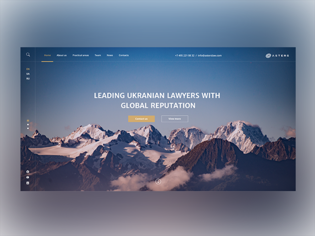 Landing Page для юридической компании