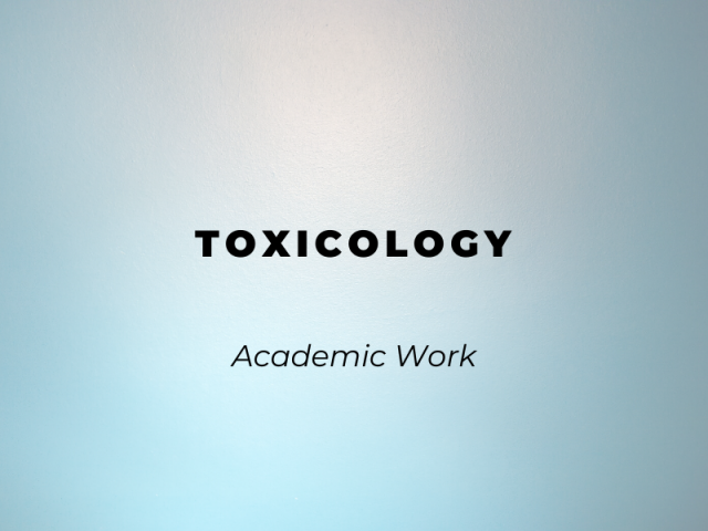 Toxicology (комплекс эссе, критических обзоров, исследований)